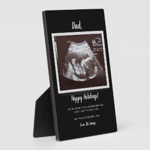 Plaque Photo Joyeuses vacances Papa Ultrasound Grossesse de son