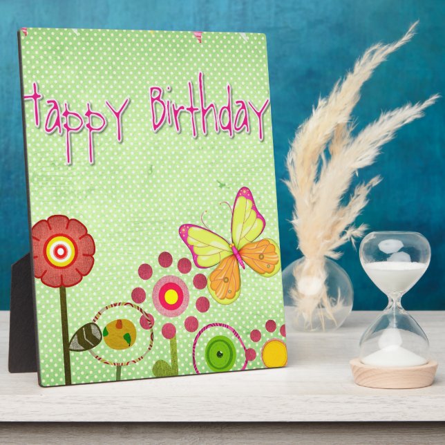 Plaque Photo Joyeux anniversaire (Côté)