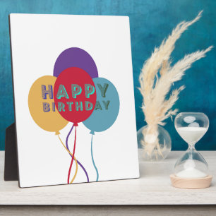 Plaque Photo Joyeux Ballons d'anniversaire