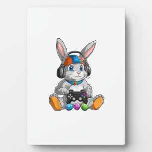 Plaque Photo Joyeux jour de Pâques Lapin Oeuf Drôle Garçons Fil