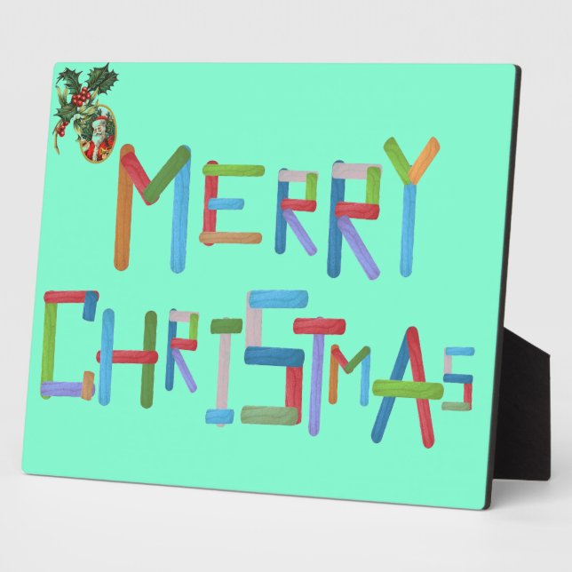 Plaque Photo Joyeux Noël (Côté)