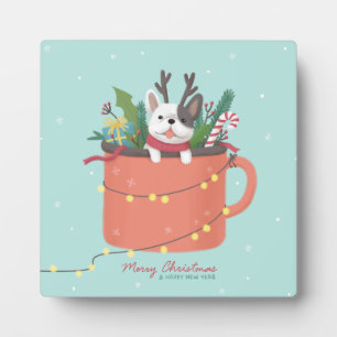 Plaque Photo Joyeux Noël : Art de l'illustration de chien