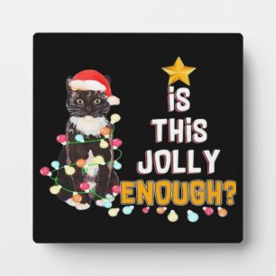 Plaque Photo Joyeux Noël aux chats