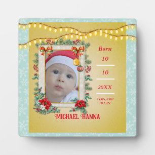 Plaque Photo Joyeux Noël et Bonne Année Avec Amour