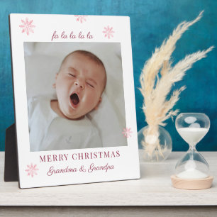 Plaque Photo Joyeux Noël Grand-mère et Grand-père Photo