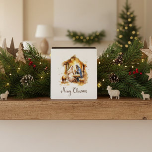 Plaque Photo Joyeux Noël Nativité