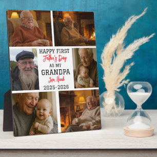 Plaque Photo Joyeux premier jour de grand-père Collage photo
