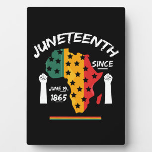 Plaque Photo Juneteenth Depuis le 19 juin 1865 T-shirt Free Ish