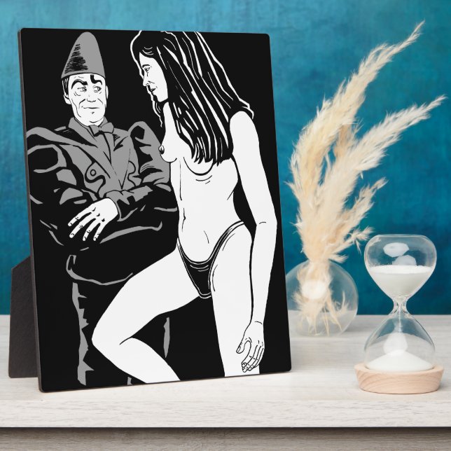 Plaque Photo Juste un clown (Côté)