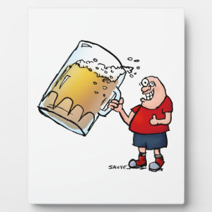 Plaque Photo Juste un grand buveur de bière