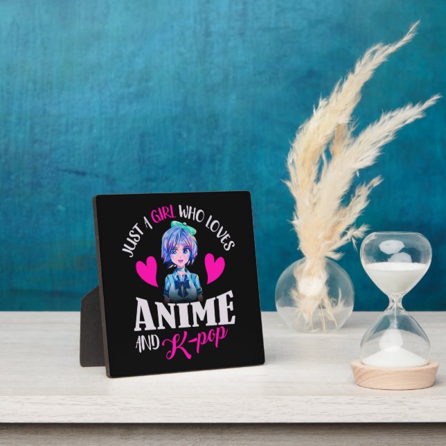 Plaque Photo Juste une fille qui aime Anime et K-Pop (Insitu)
