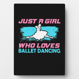 Plaque Photo Juste Une Fille Qui Aime La Danse De Ballet