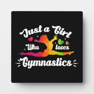 Plaque Photo Juste une fille qui aime la gymnastique