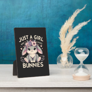 Plaque Photo Juste Une Fille Qui Aime Les Lapins