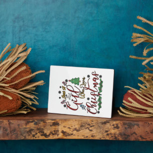 Plaque Photo Juste une fille qui aime Noël