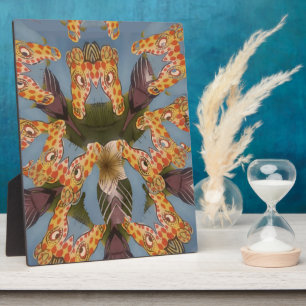 Plaque Photo Kaleidoscope Giraffe Mandala : Safari Art Abstrait