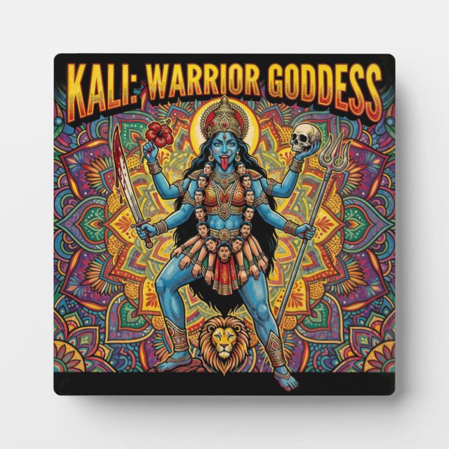 Plaque Photo Kali Warrior Goddess (Devant)