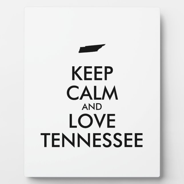 Plaque Photo KEEP CALM et LOVE TENNESSEE (Devant)