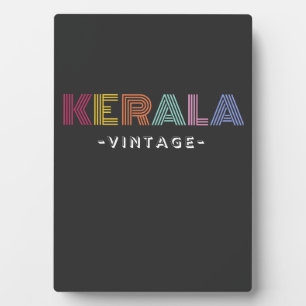 Plaque Photo kerala vintage T-shirt boîte en bois Panneau carte