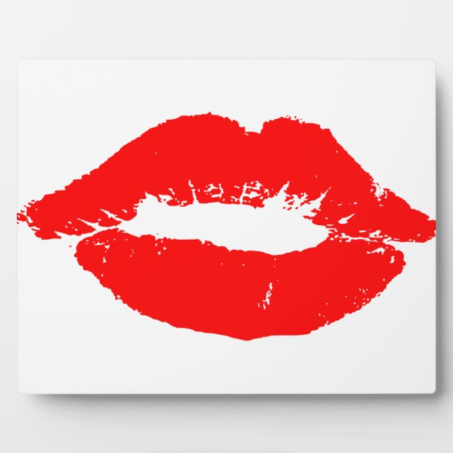 Plaque Photo Kiss Lips Red Lipstick Losion Passion Valentine (Devant)