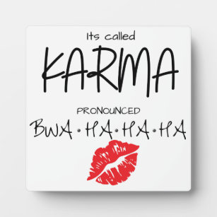 Plaque Photo Kiss of Karma