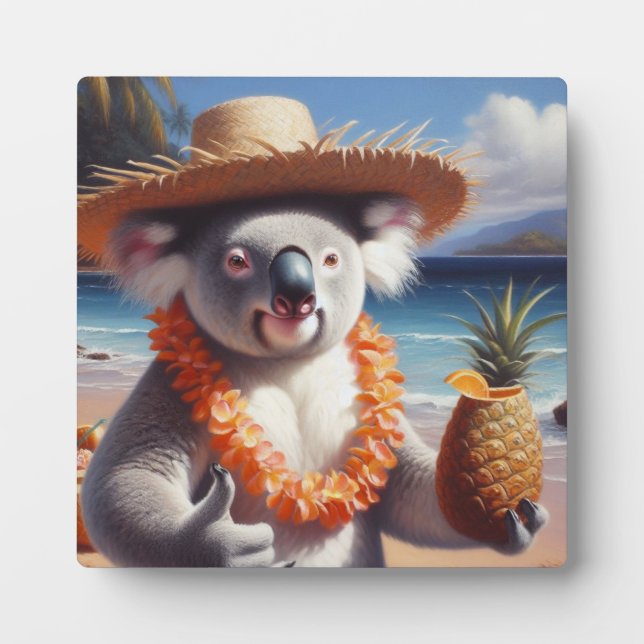 Plaque Photo Koala Luau (Devant)