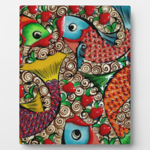 Plaque Photo Koi Fish