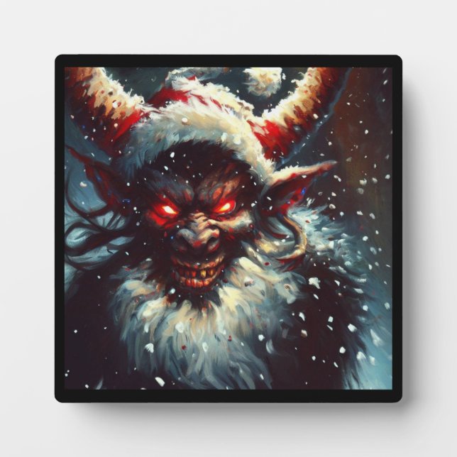 Plaque Photo Krampus de Noël 1 (Devant)