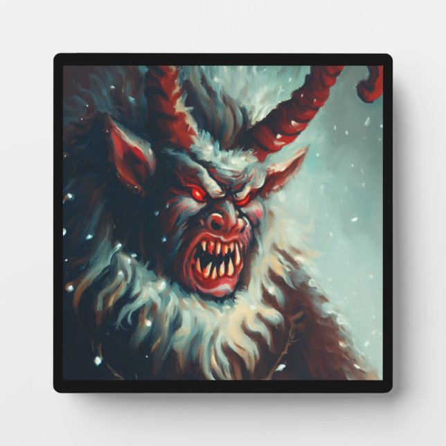 Plaque Photo Krampus de Noël 3 (Devant)