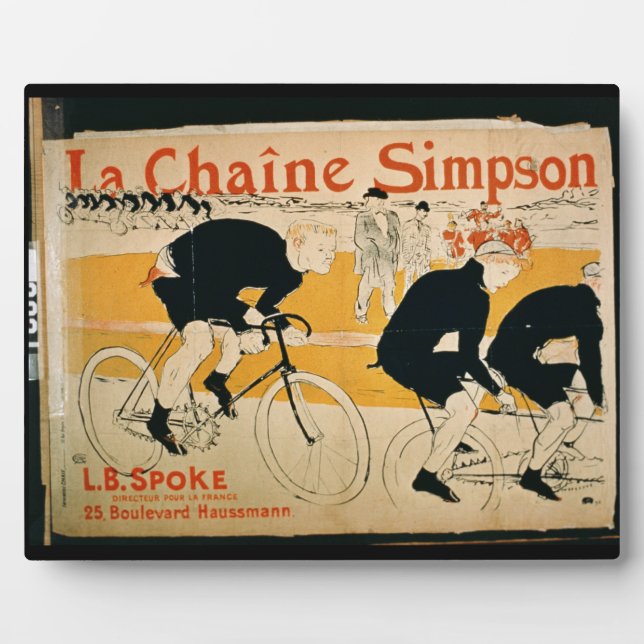 Plaque Photo "La Chaîne Simpson", Paris (litho couleur) (Devant)