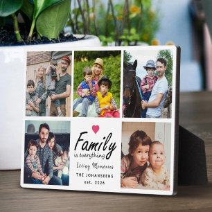 Plaque Photo La famille de scripts est tout Photo Collage Keeps