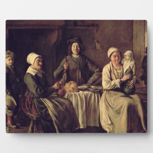 Plaque Photo La Famille Paysanne, 1642 (huile sur toile)