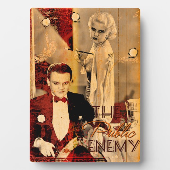 Plaque Photo La fille blonde du Gangster (Devant)