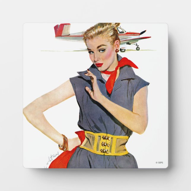 Plaque Photo La fille qui a volé des avions (Devant)