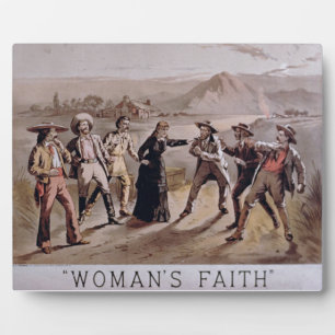 Plaque Photo 'La foi de la femme' (litho couleur)