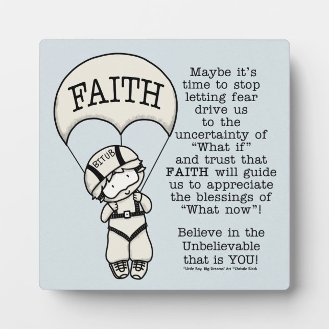 Plaque Photo La foi guidera (Devant)