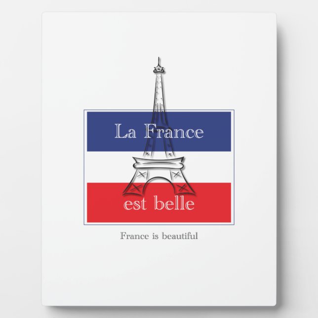 Plaque Photo La France est belle (Devant)