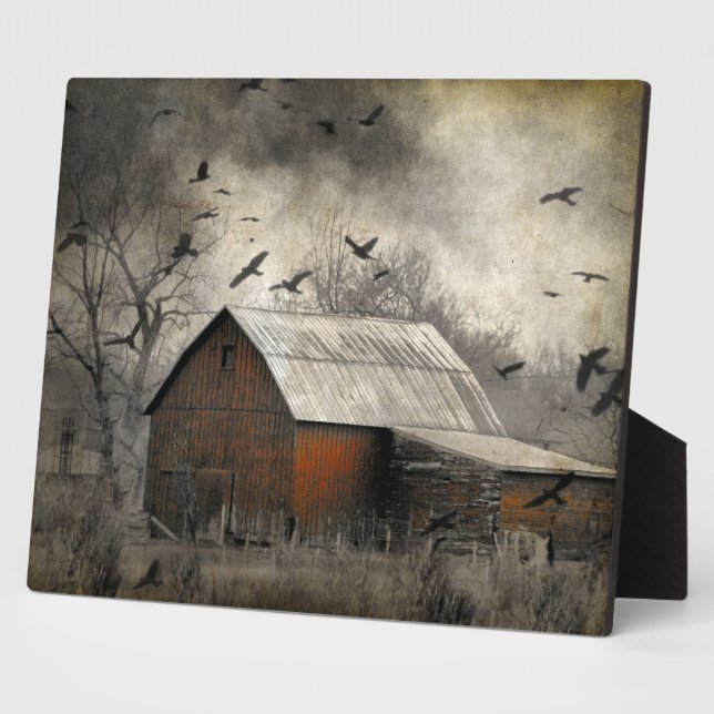 Plaque Photo La grange rouge (Côté)