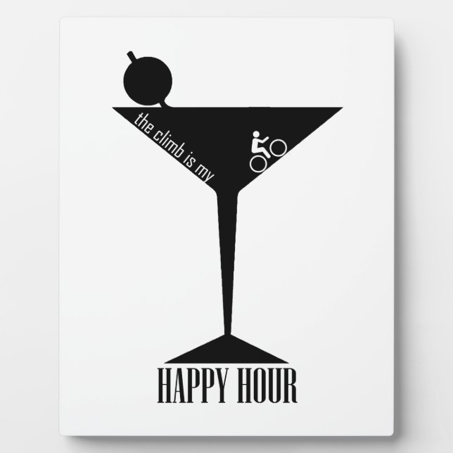 Plaque Photo La Montée Est Mon Heureuse Heure (Devant)