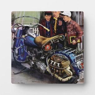 Plaque Photo La moto de Tex