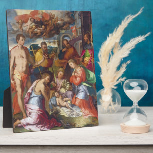 Plaque Photo La Nativité, 1534 (huile sur panneau)