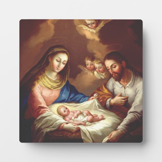 Plaque Photo La Nativité de Jésus-Christ  (Devant)
