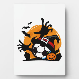 Plaque Photo La nuit d'Halloween de soccer 