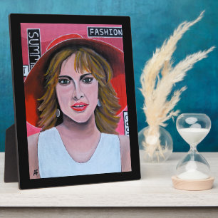 Plaque Photo La peinture de mannequin par Alfred Fox