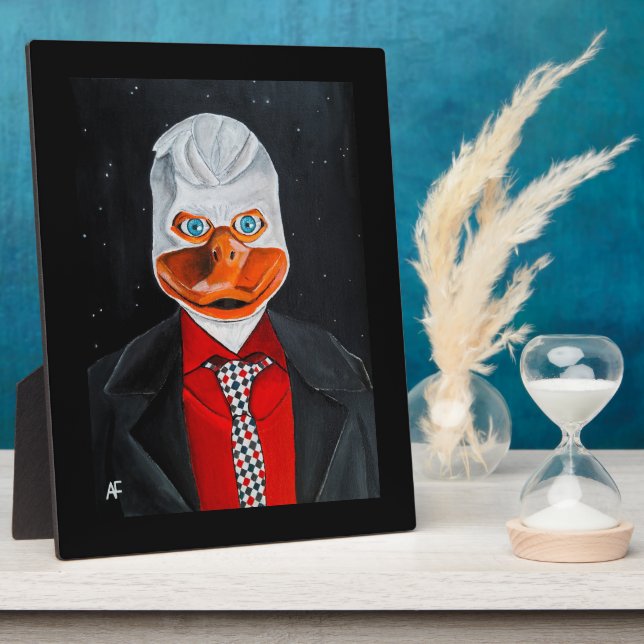 Plaque Photo La peinture du canard par Alfred Fox (Côté)