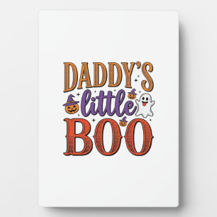 Plaque Photo La petite Boo vintage Halloween de papa