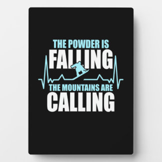 Plaque Photo La Poudre Tombe Le Snowboard