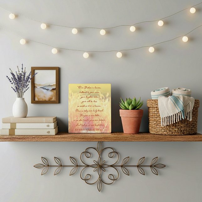 Plaque Photo La prière du Seigneur (Créateur téléchargé)