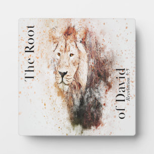 Plaque Photo La racine de David Apocalypse 5:5 Lion Art Easel