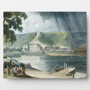 Plaque Photo La Roche, de 'Vues sur la Seine', gravée par T